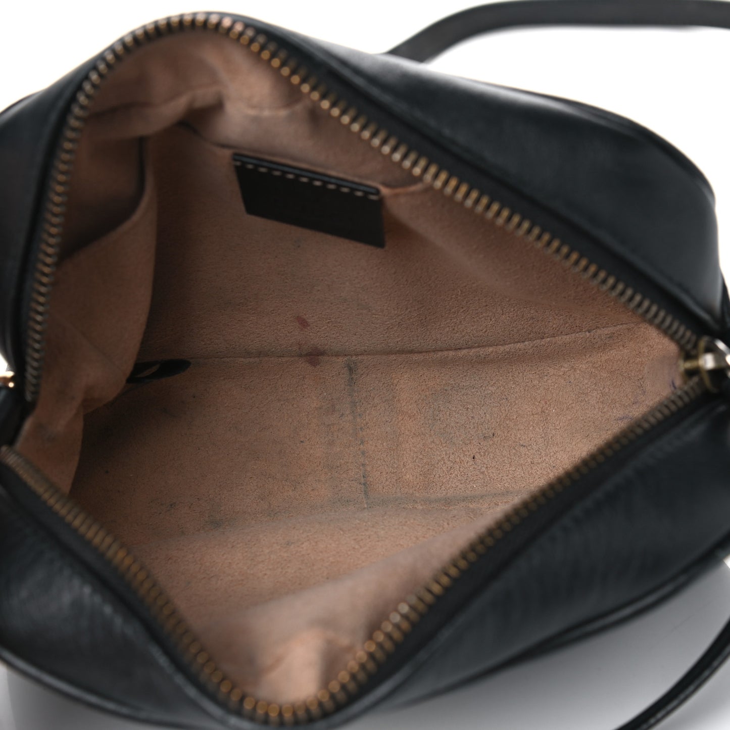 Calfskin Matelasse Mini GG Marmont Chain Shoulder Bag Black