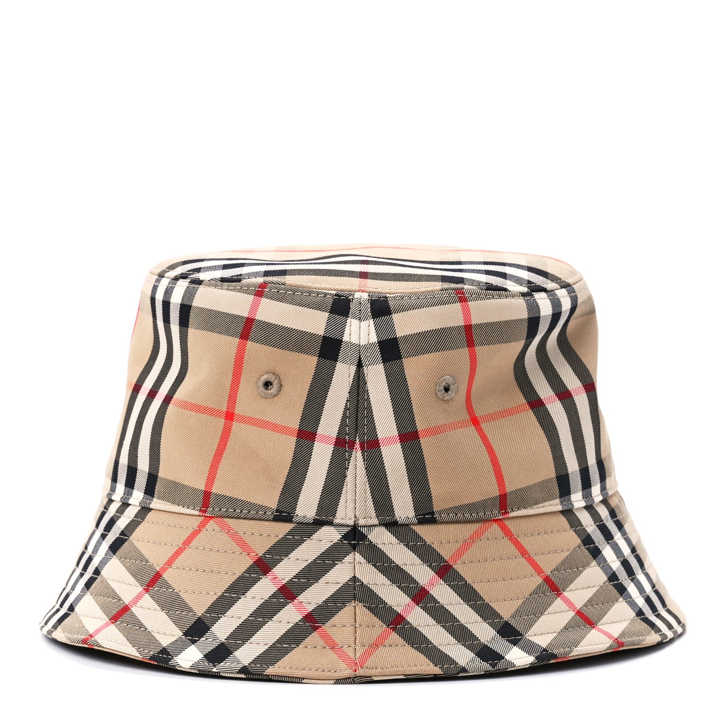 Technical Cotton Vintage Check Bucket Hat XS Archive Beige