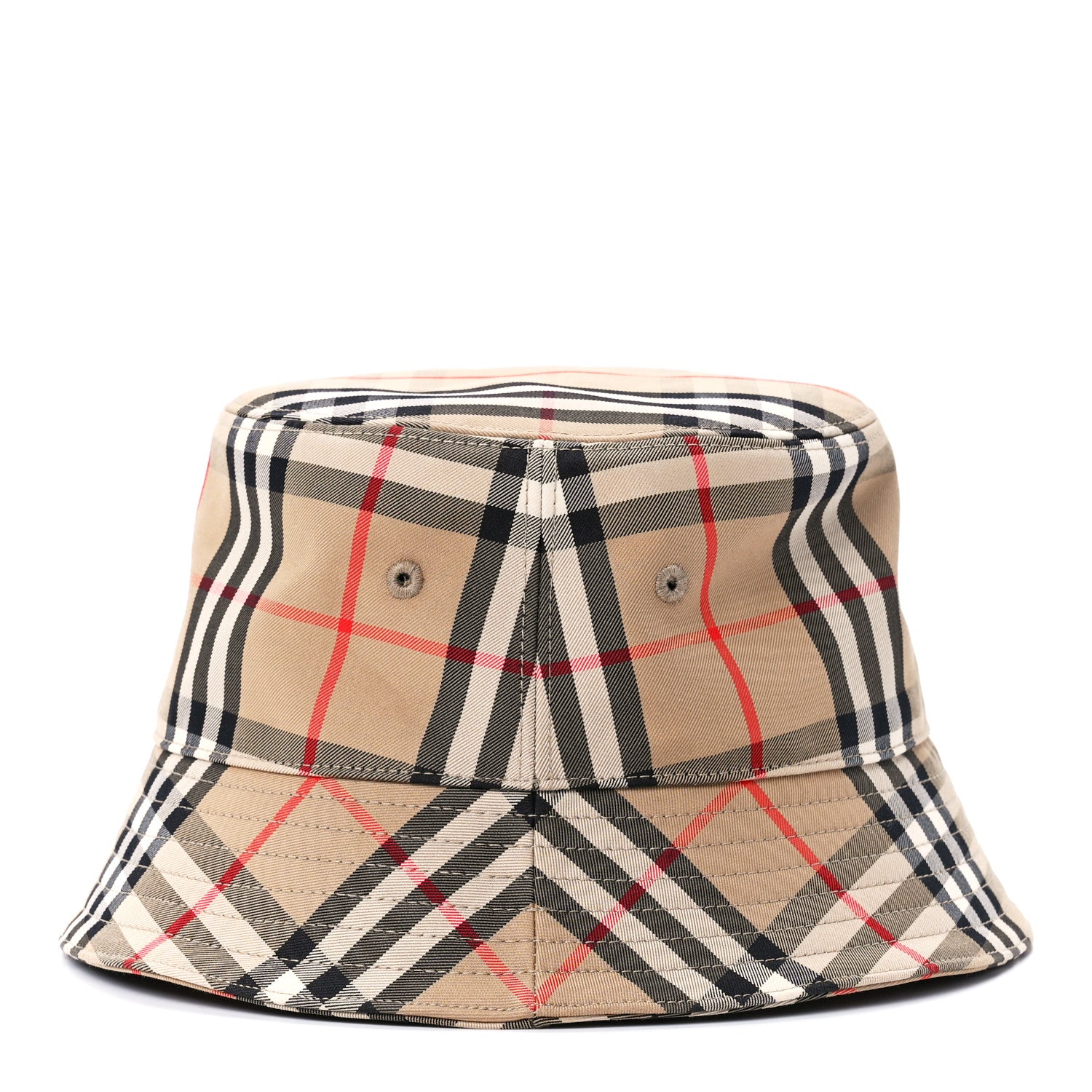 Burberry Technical Cotton Vintage Check Bucket Hat XS Archive Beige 3 of 8
