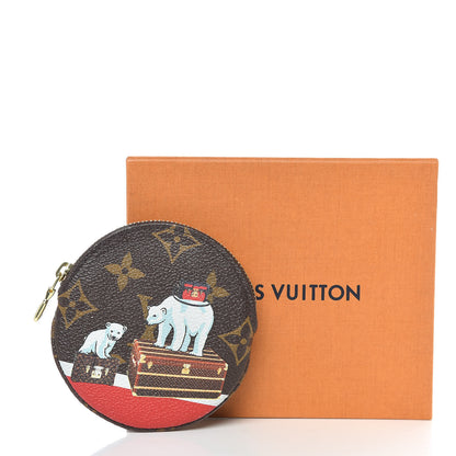 Louis Vuitton Monogram 2017 Christmas Animation Round Coin Purse 8 of 8
