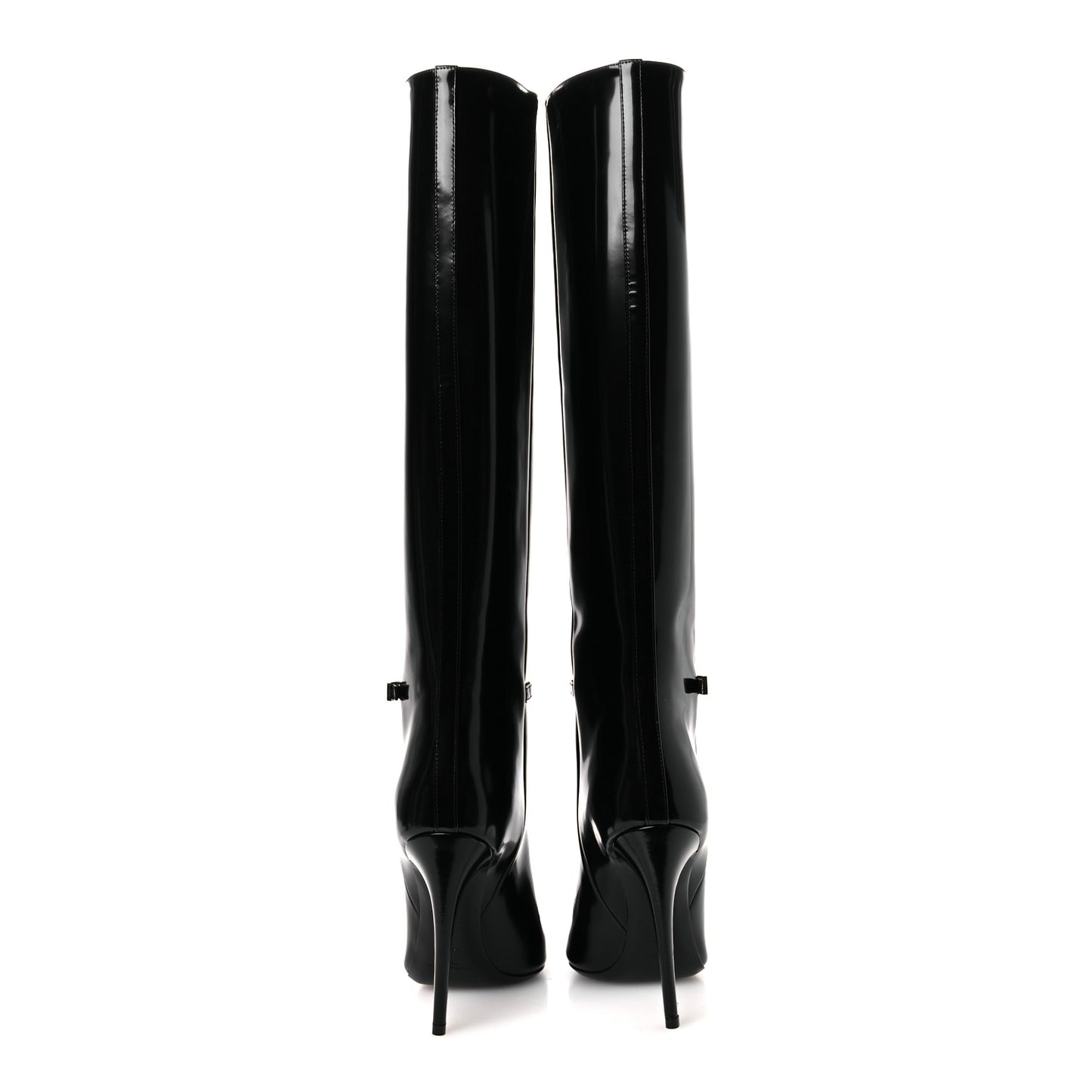 Glazed Calfskin Vendome 110 Boots 40 Black