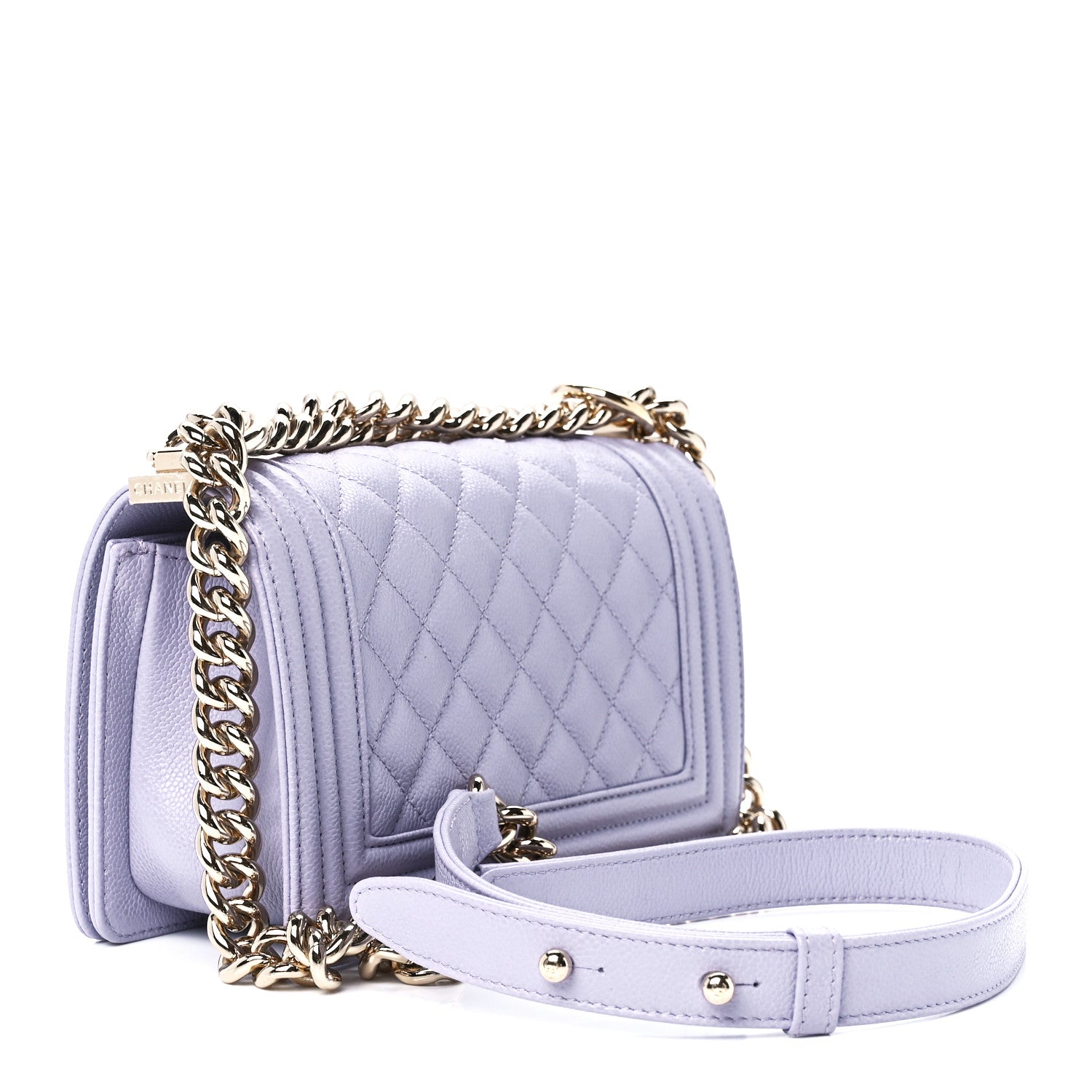 Chanel Caviar Quilted Small Boy Flap Light Purple 3 of 11