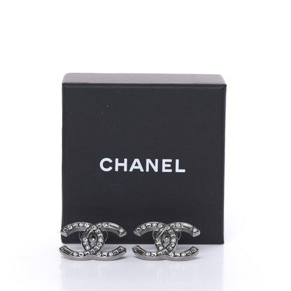 Chanel Baguette Crystal Pearl CC Bright Young Things Earrings Ruthenium 5 of 5