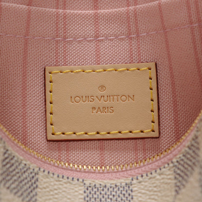 Louis Vuitton Damier Azur Neverfull MM GM Pochette Rose Ballerine 6 of 6