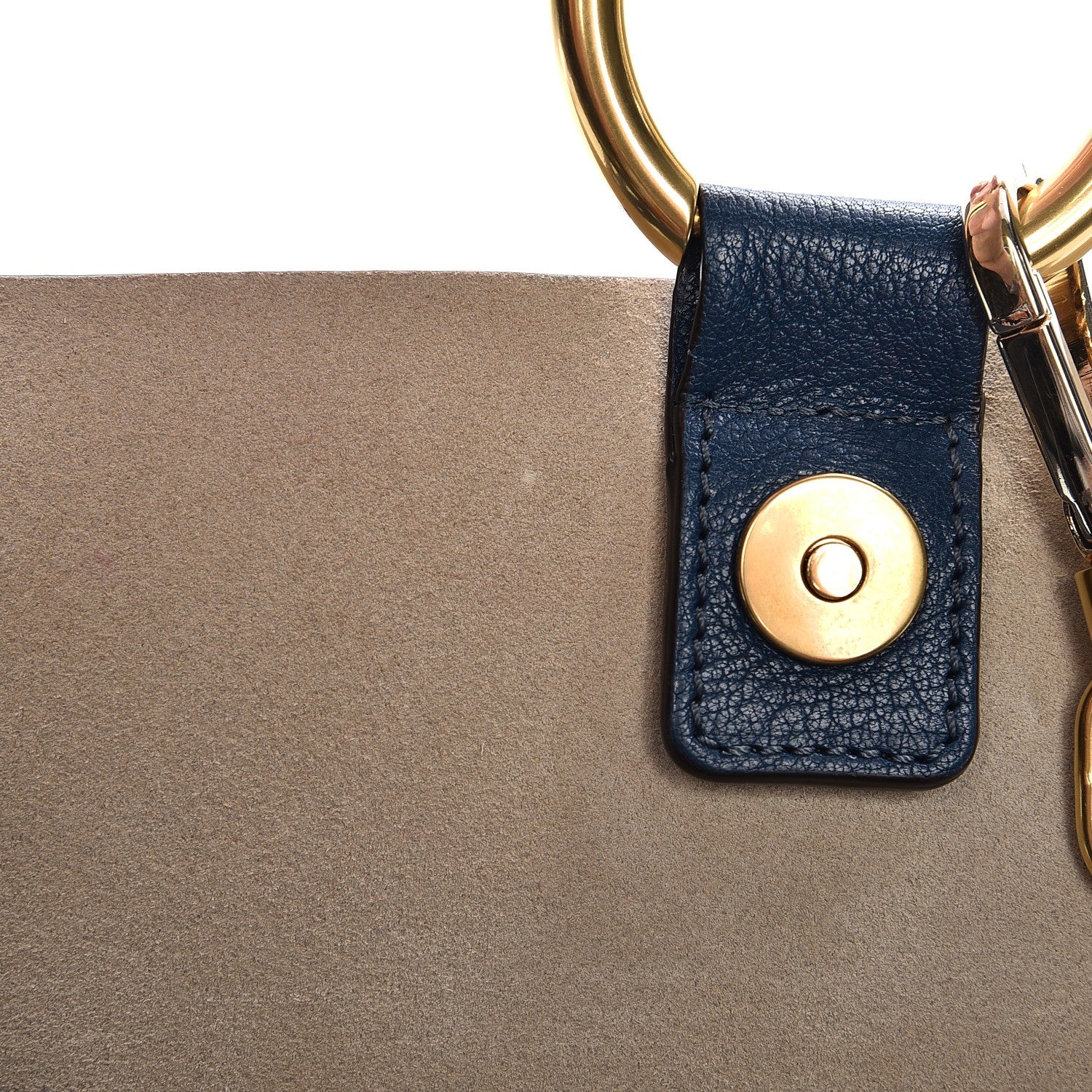 Chloe Goatskin Small Faye Shoulder Bag Denim Blue 10 of 11