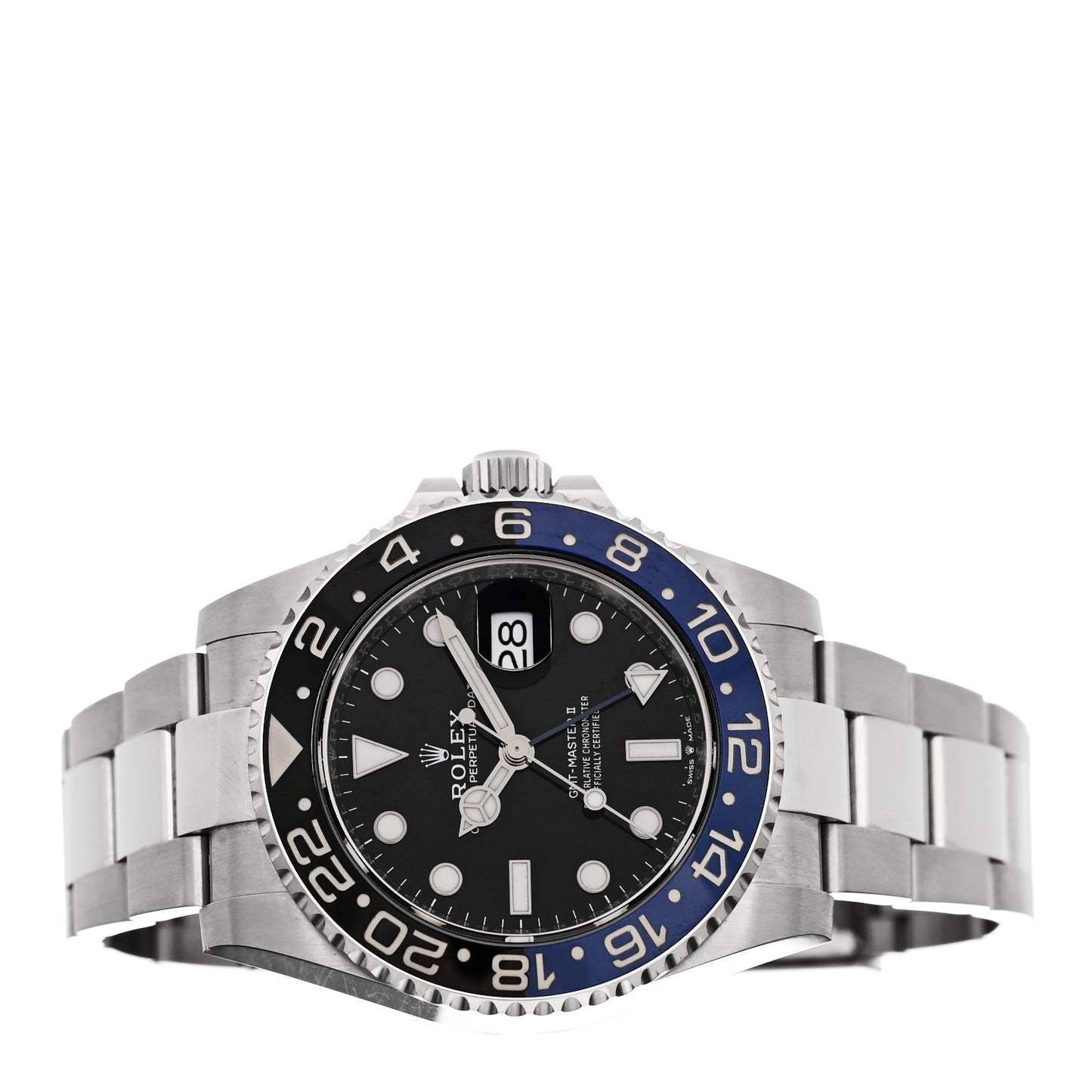 Stainless Steel 40mm Oyster Perpetual Date GMT Master II Batman Watch Black 116710BLNR