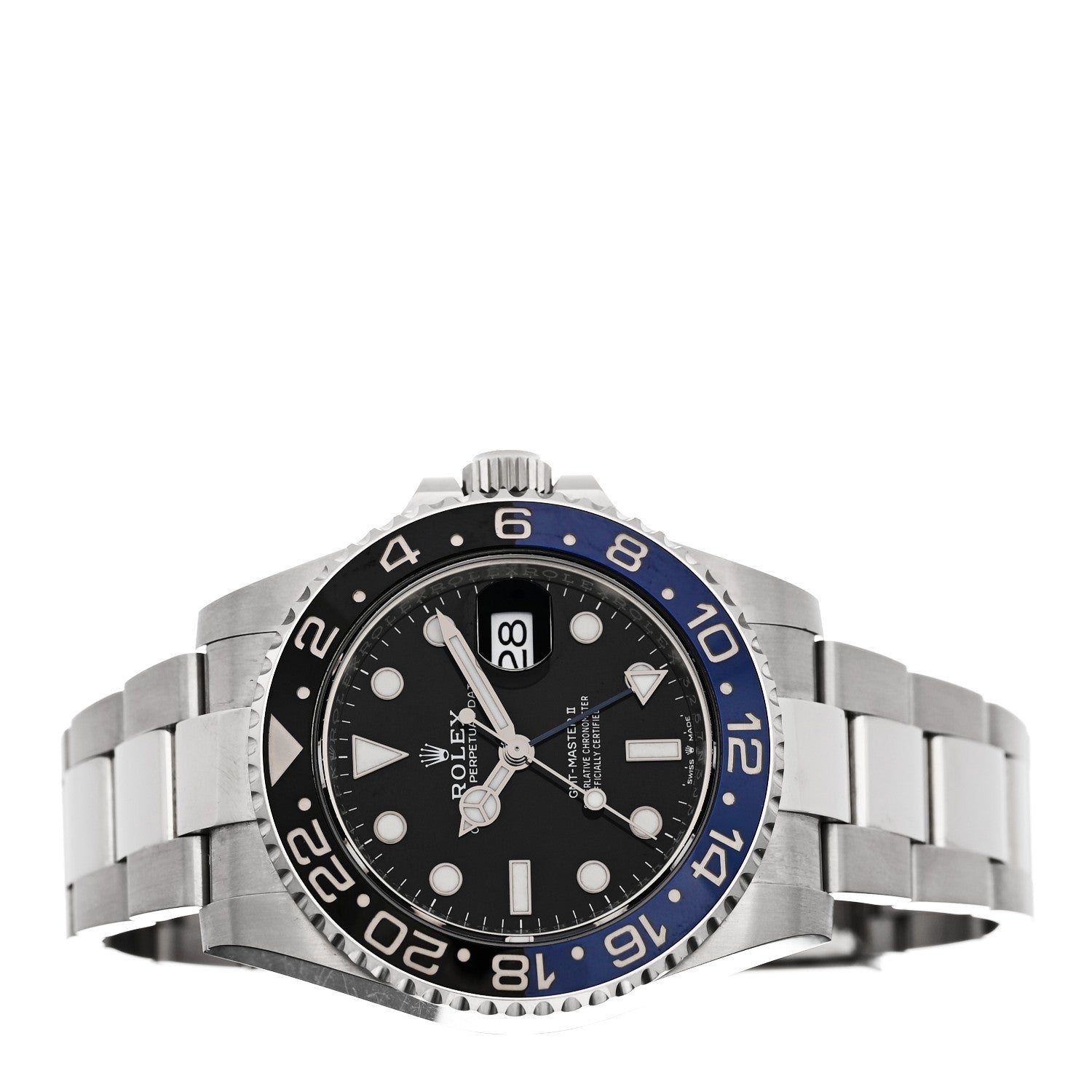 Rolex Stainless Steel 40mm Oyster Perpetual Date GMT Master II Batman Watch Black 116710BLNR 2 of 5