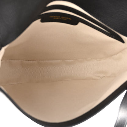 Mansur Gavriel Calfskin Flap Crossbody Bag Black 4 of 7