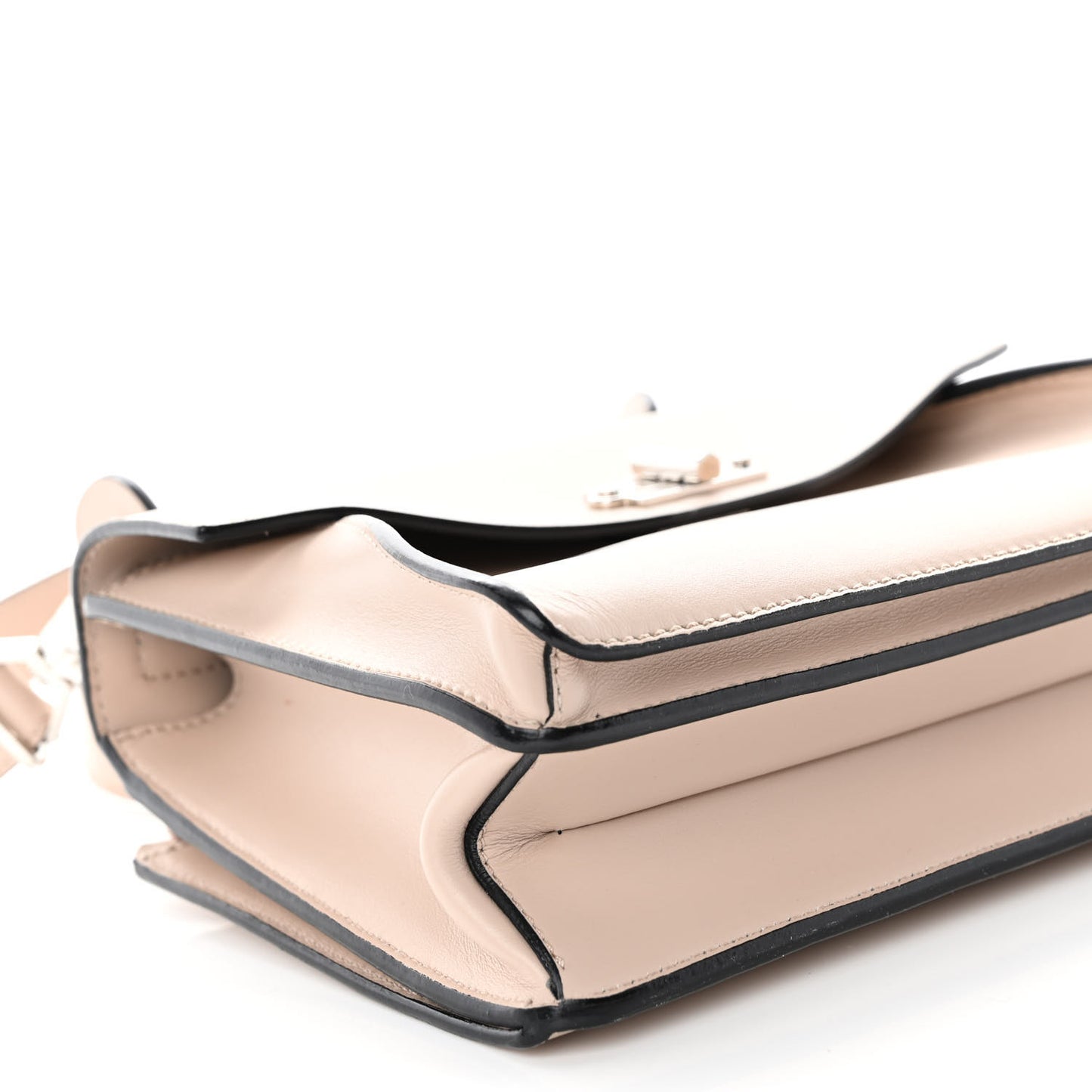Calfskin Small Hava Top Handle Bag Sand