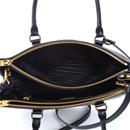Prada Saffiano Medium Galleria Double Zip Tote Black 8 of 10