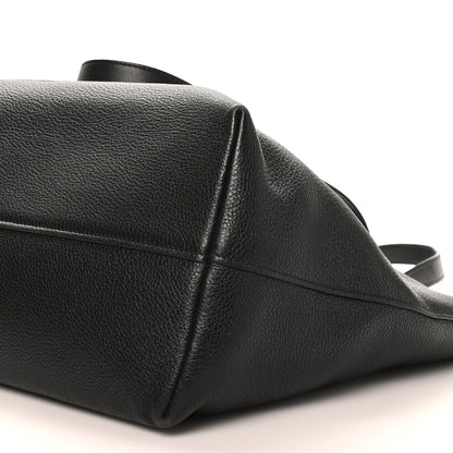Prada Vitello Daino Pocket Shopping Tote Black 9 of 9