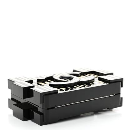 Chanel Plexiglass Barcode Boy Brick Lego Clutch Black 4 of 12