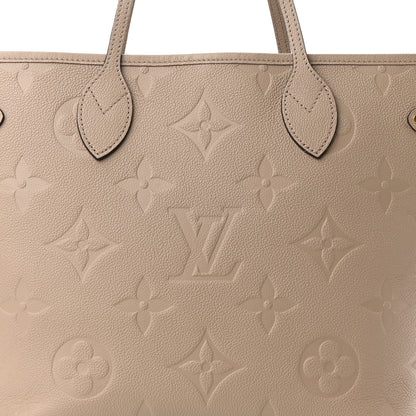 Louis Vuitton Empreinte Monogram Giant Neverfull MM Tourterelle 8 of 10