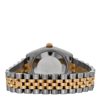 Rolex Stainless Steel 18K Yellow Gold Diamond Mother of Pearl 31mm Oyster Perpetual Datejust Watch 178273 3 of 5