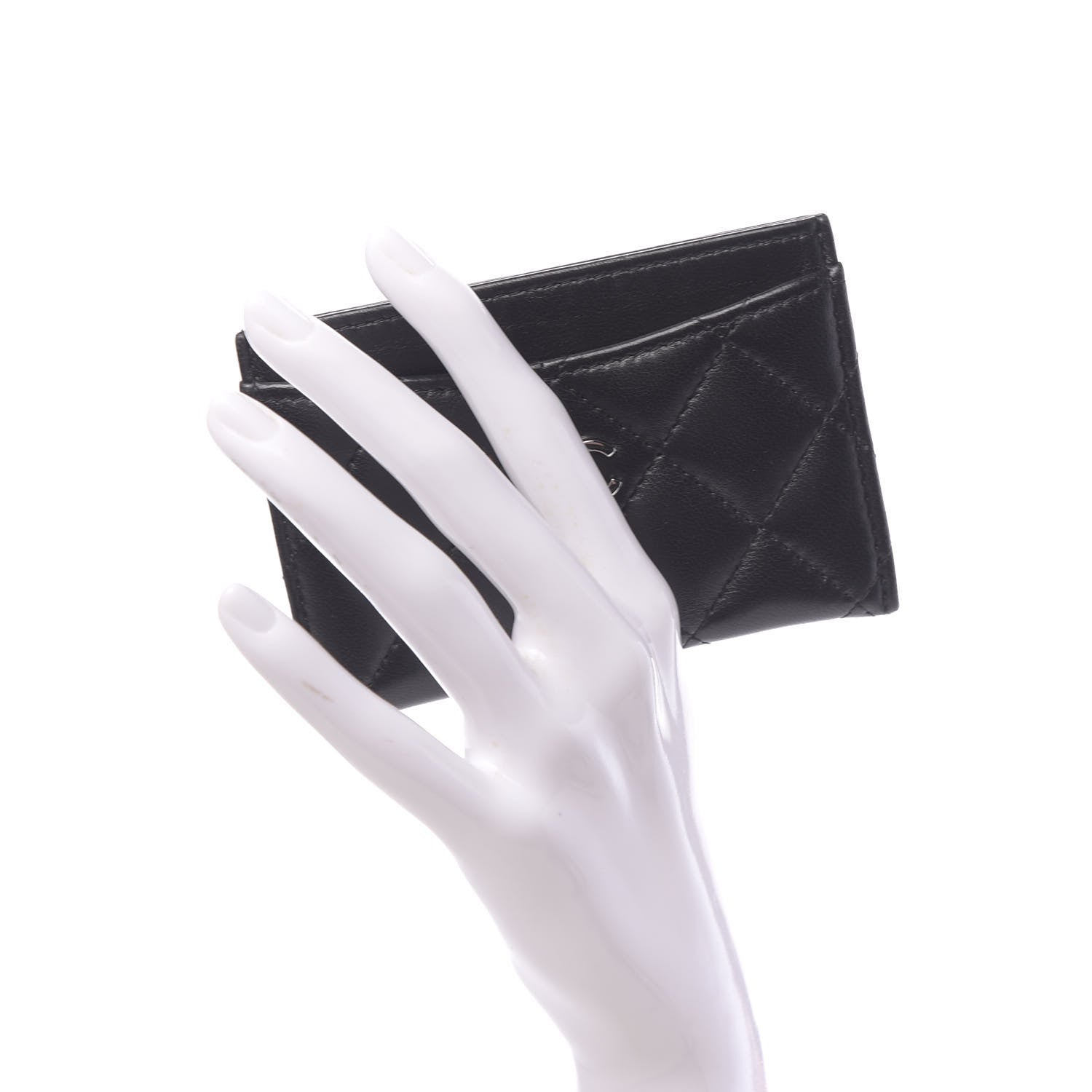 Chanel Lambskin Quilted Card Holder Black 2 of 12