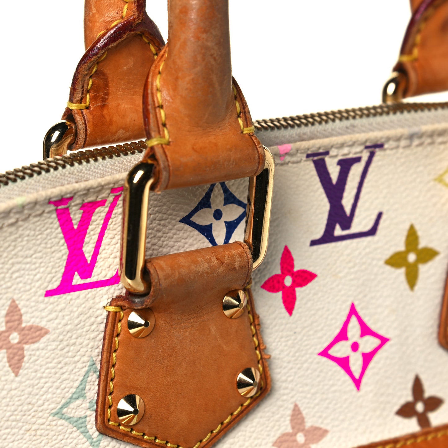 Monogram Multicolor Alma PM White