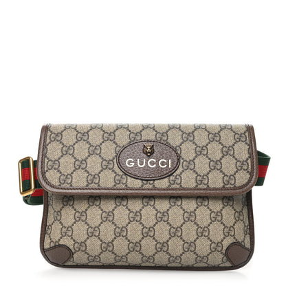 Gucci GG Supreme Monogram Neo Vintage Web Belt Bag Brown 1 of 10