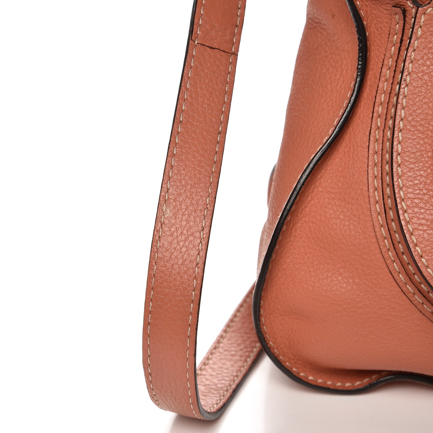 Chloe Calfskin Medium Marcie Satchel Coral 12 of 13
