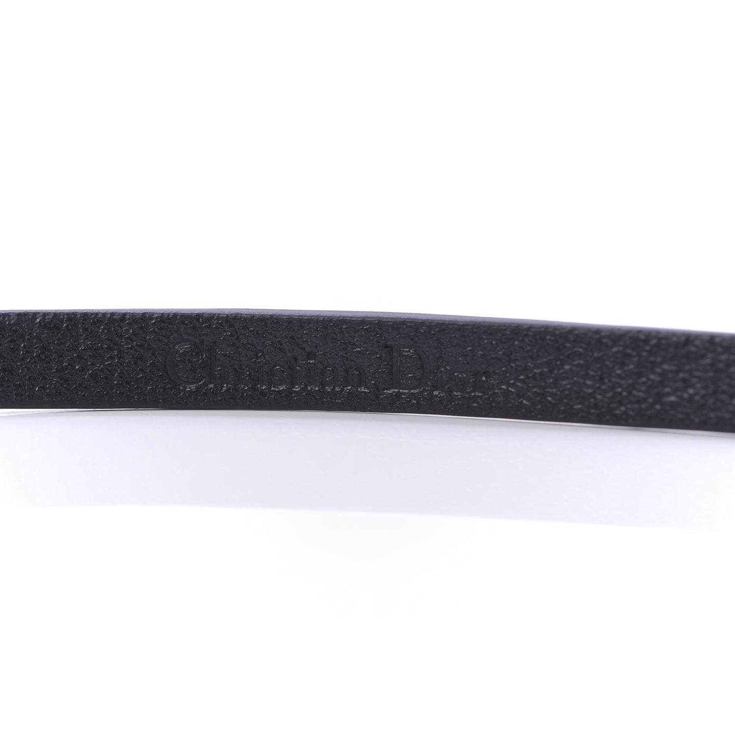 Calfskin Crystal Bee Triple Loop Bracelet Black