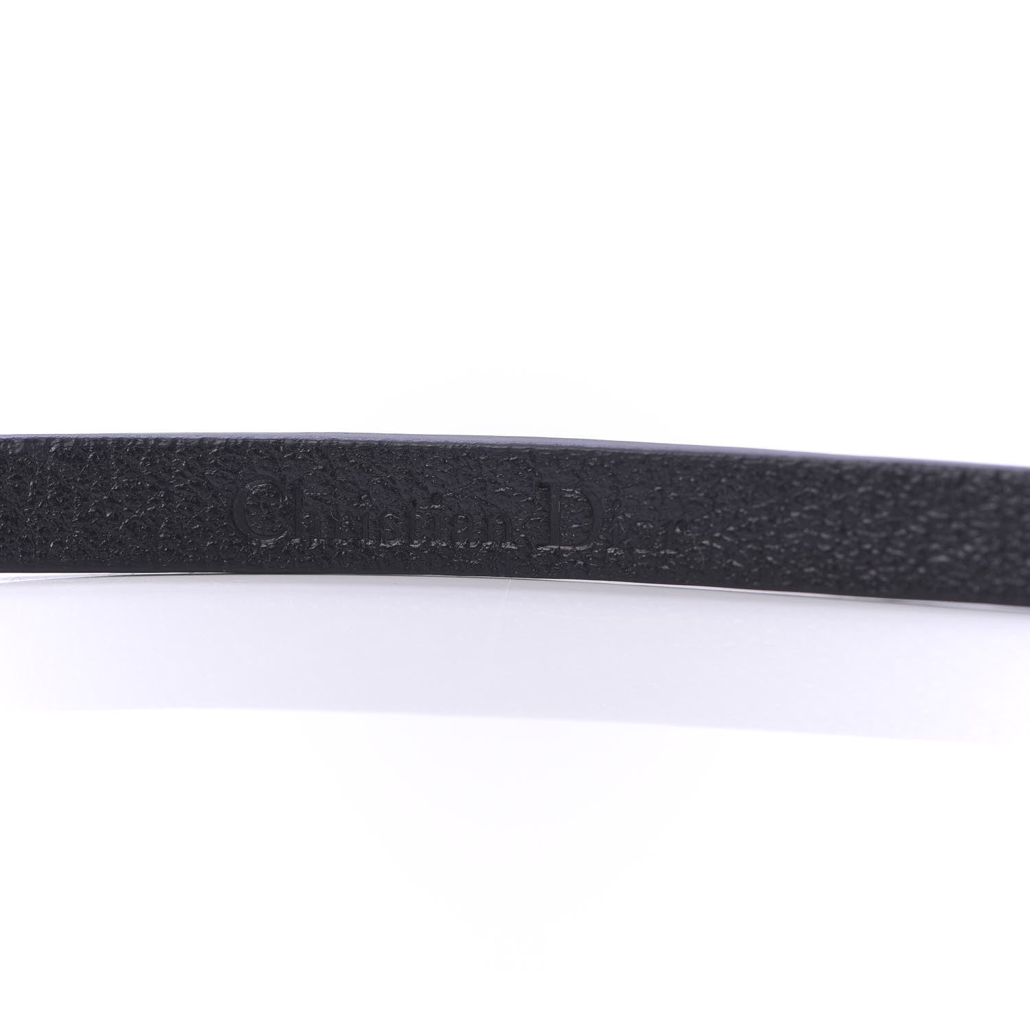 Christian Dior Calfskin Crystal Bee Triple Loop Bracelet Black 3 of 3