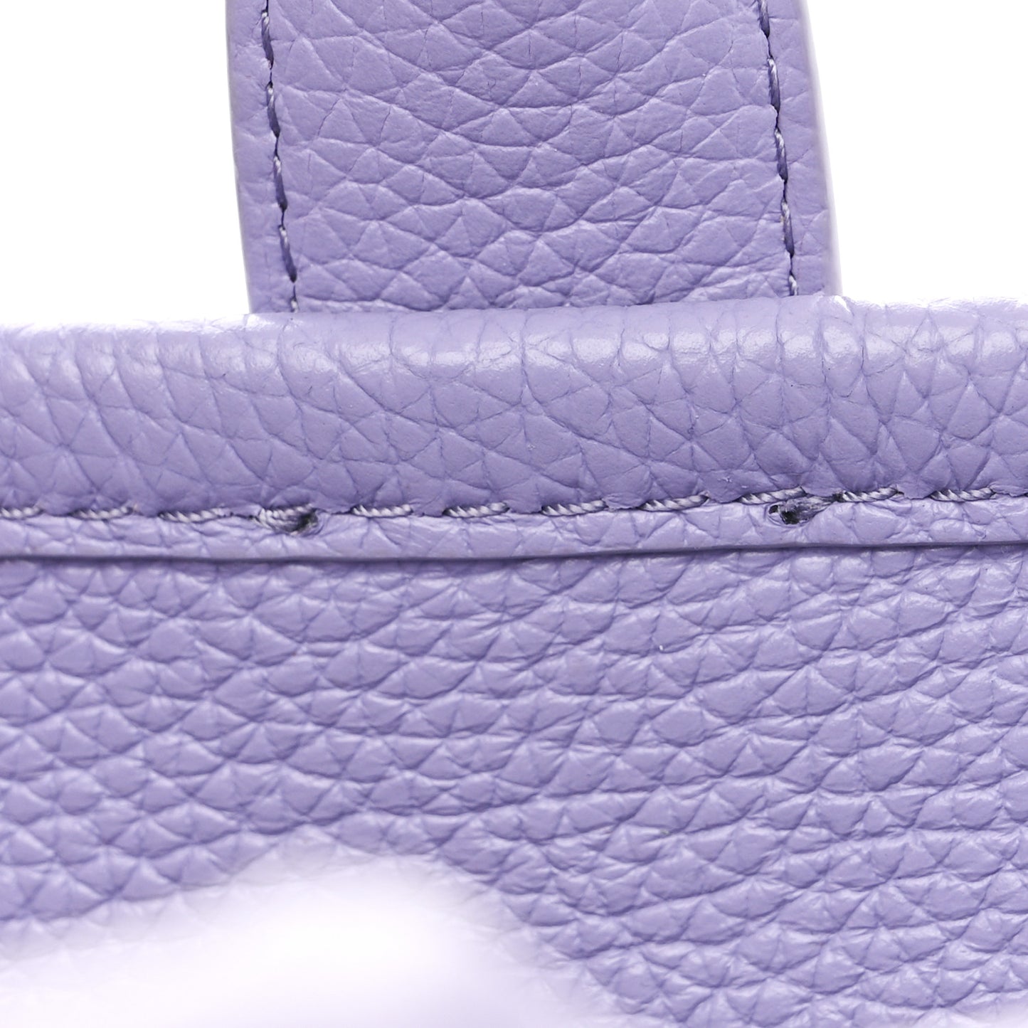 Grained Calfskin Mini The Tote Bag Purple