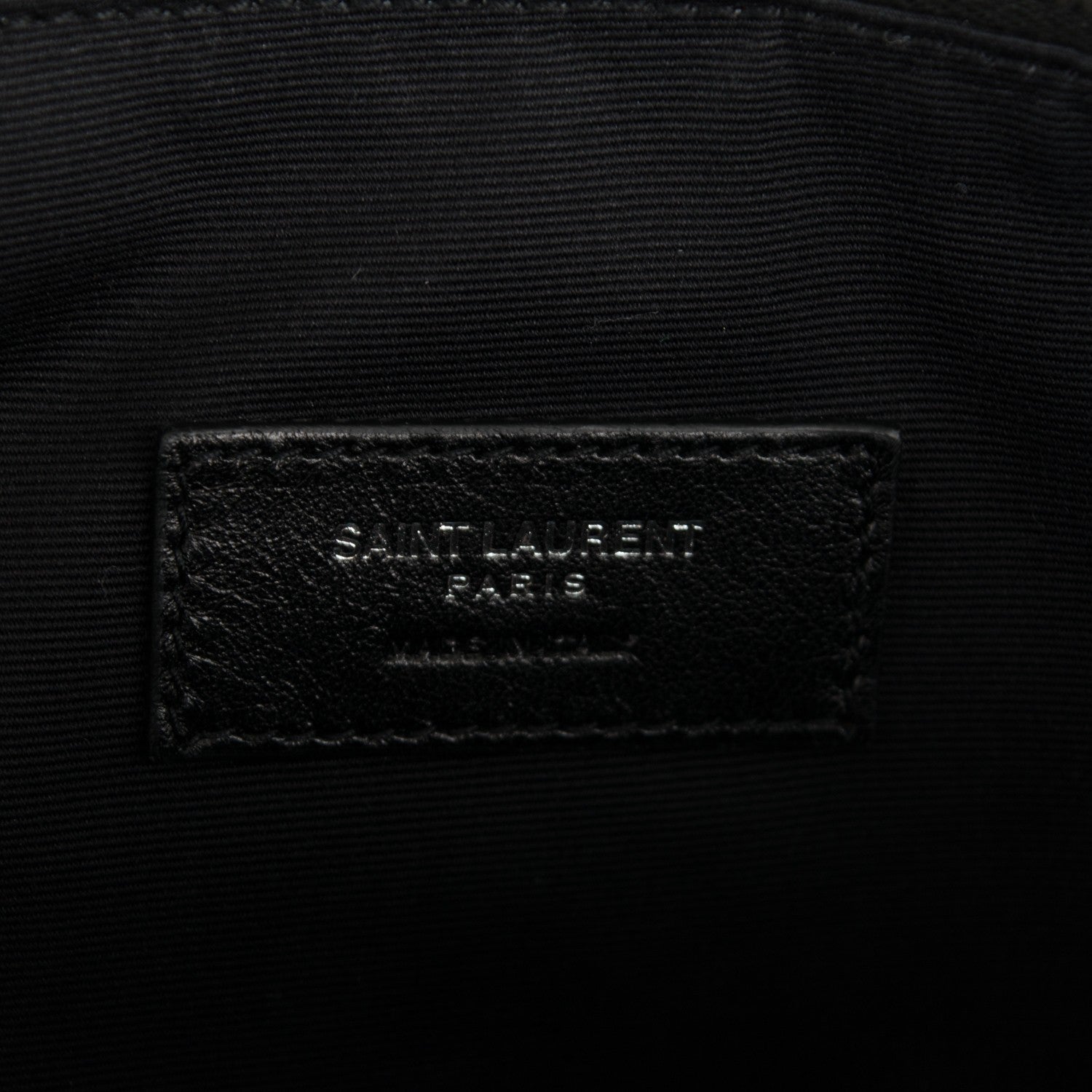 Saint Laurent Sheepskin Matelasse Large Monogram Slouchy Shoulder Bag Black 6 of 7