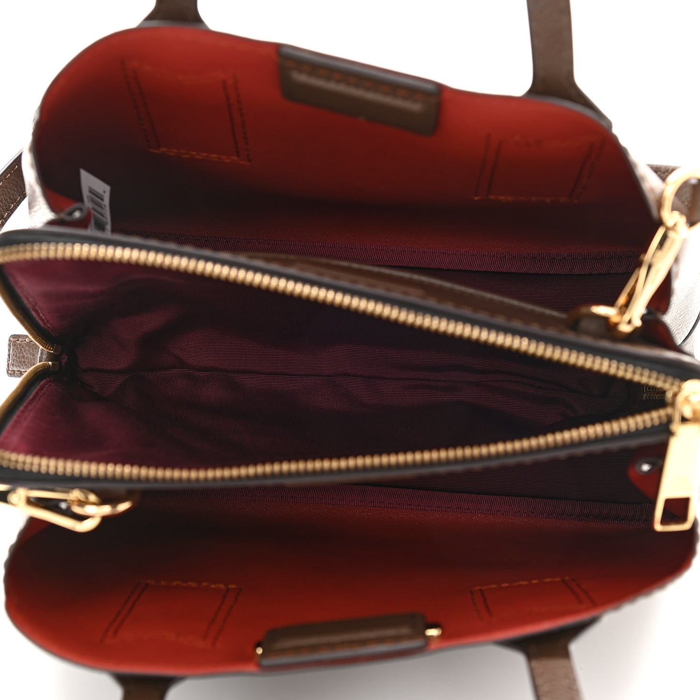 Pebbled Calfskin Editor Shopping Tote Brown