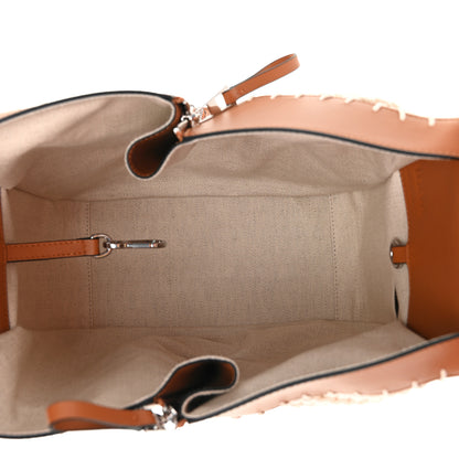 Loewe Calfskin Crochet Small Hammock Shoulder Bag Tan Natural 5 of 10