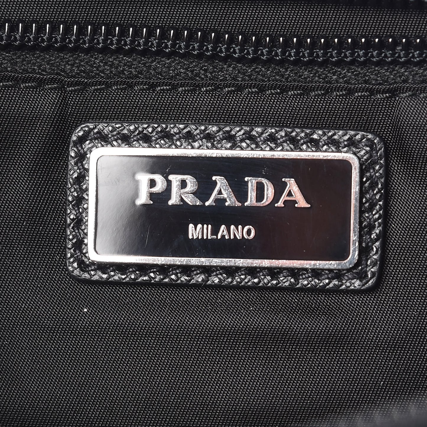 Tessuto Nylon Saffiano Belt Bag Black