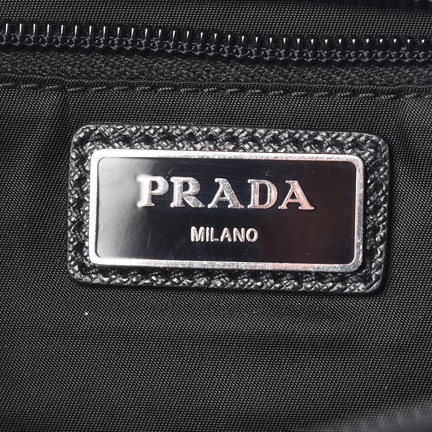 Prada Tessuto Nylon Saffiano Belt Bag Black 6 of 12