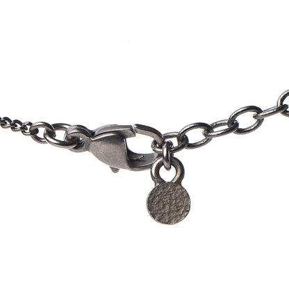 Chanel Ruthenium Baguette Crystal CC Necklace Blue White 4 of 6