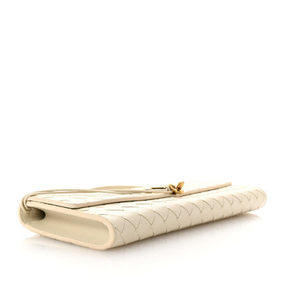 Bottega Veneta Nappa Intrecciato Long Andiamo Top Handle Clutch Sea Salt 4 of 6