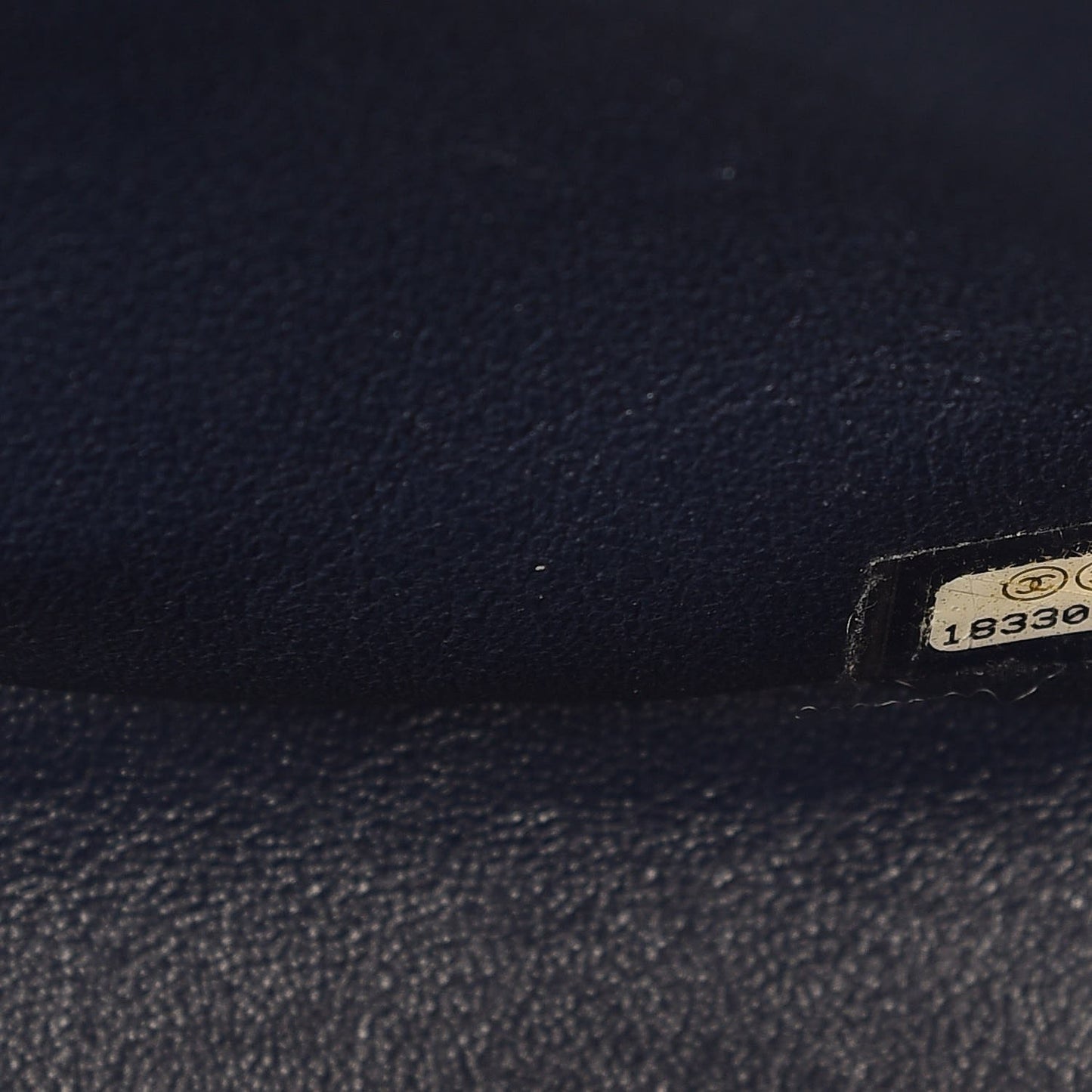 Caviar Quilted Jumbo Double Flap Navy Blue