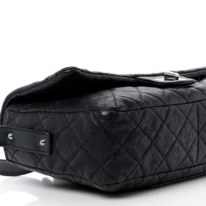 Chanel Calfskin Quilted Jumbo Easy Reissue Messenger Flap Black 10 of 12