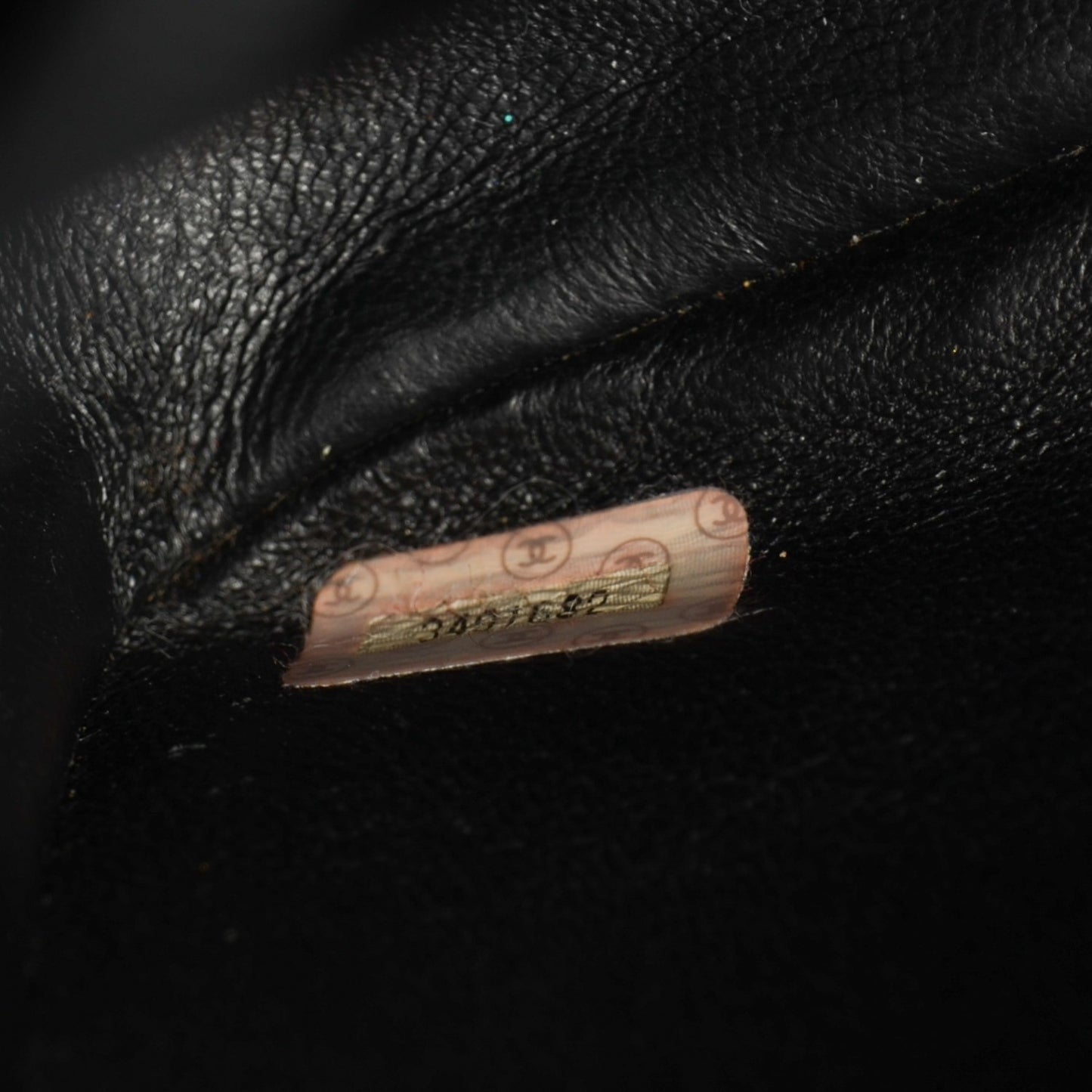 Lambskin Quilted CC Shoulder Bag Black