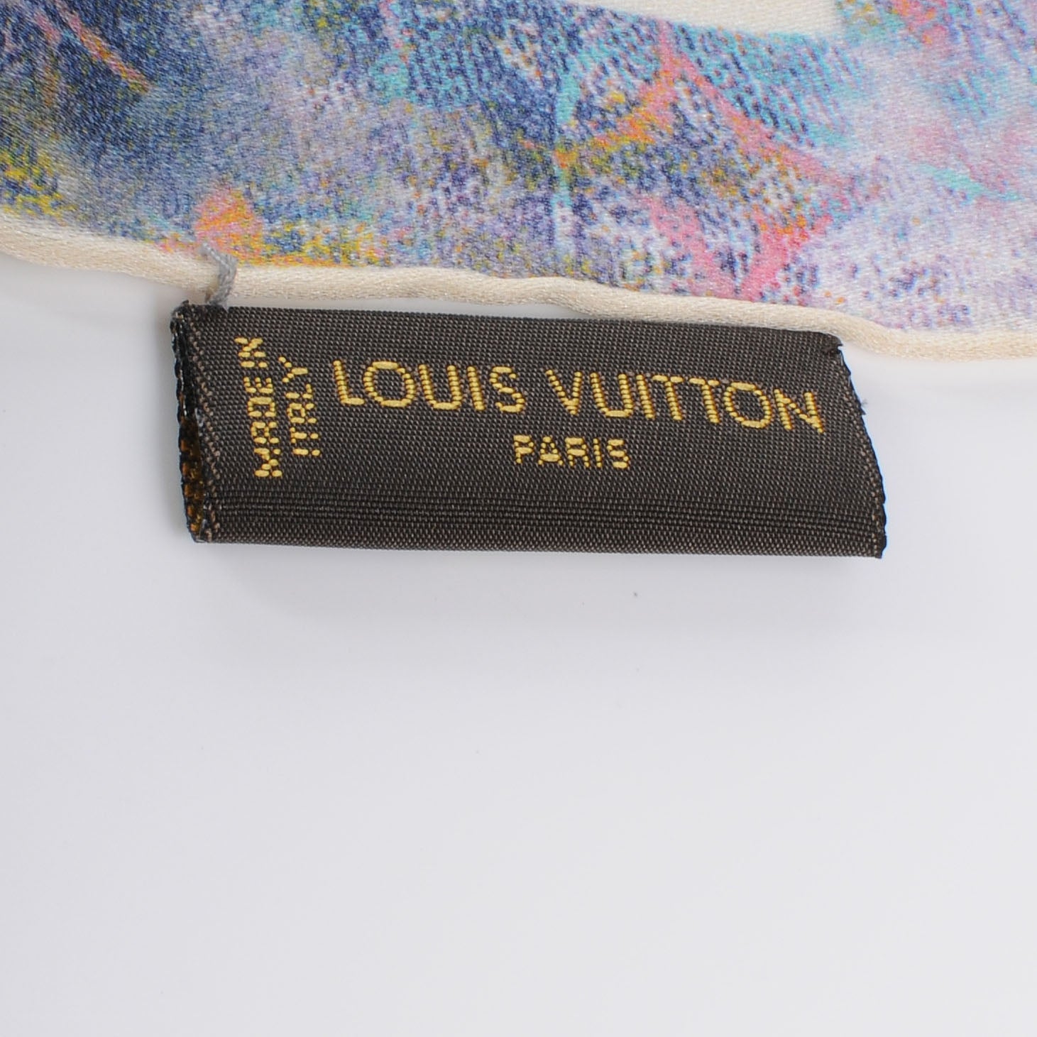 Louis Vuitton Silk Monogram Richard Prince Watercolor Scarf 5 of 6