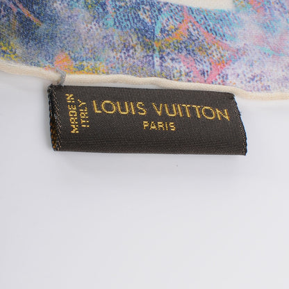 Louis Vuitton Silk Monogram Richard Prince Watercolor Scarf 5 of 6