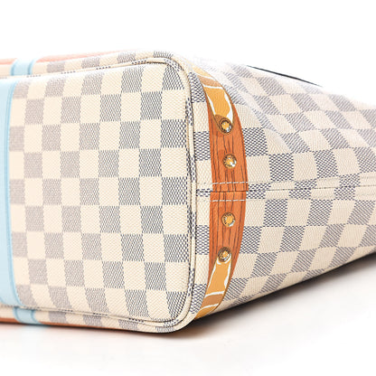 Louis Vuitton Damier Azur Summer Trunks Newport Beach Neo Neverfull MM 9 of 10