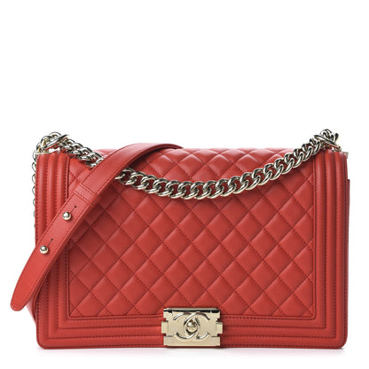 Chanel Lambskin Quilted New Medium Boy Flap Red 1 of 11
