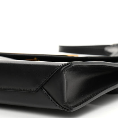Balenciaga Calfskin Cable Flap Clutch Black 10 of 11