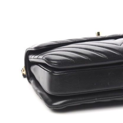 Chanel Lambskin Chevron Quilted Small Trendy CC Dual Handle Flap Bag Black 9 of 12