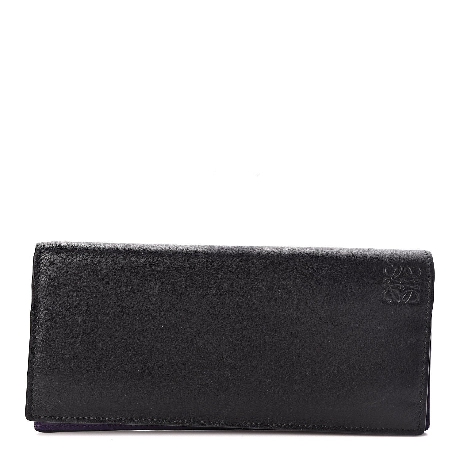 Loewe Calfskin Rainbow Long Horizontal Wallet Black 1 of 6