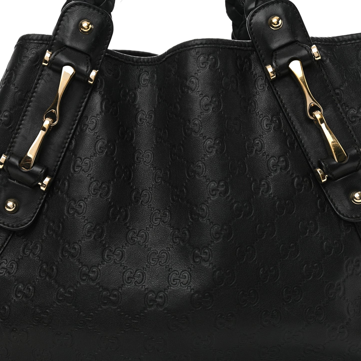 Guccissima Medium Pelham Shoulder Bag Black