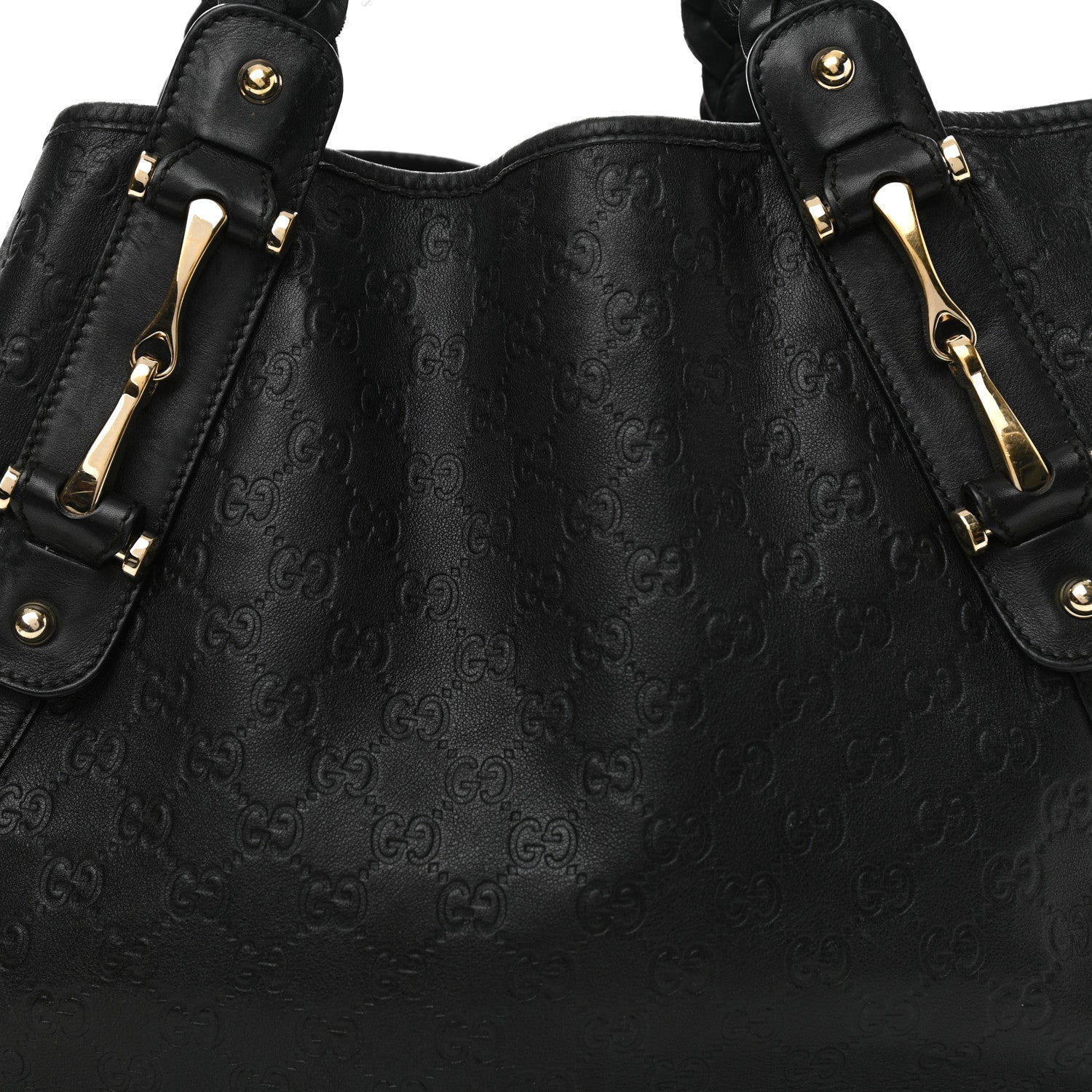 Gucci Guccissima Medium Pelham Shoulder Bag Black 8 of 14