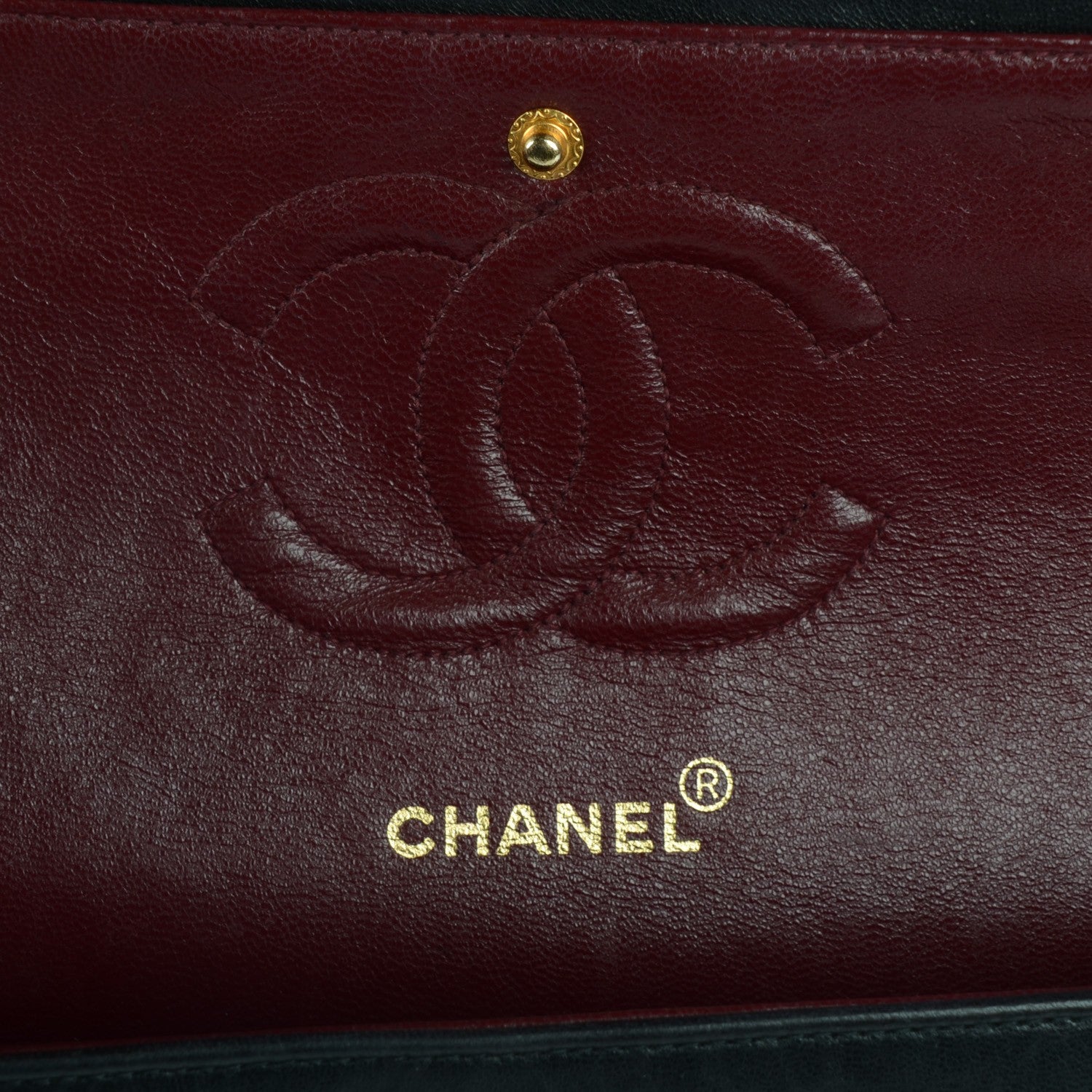 Chanel Lambskin Quilted Medium Double Flap Black 6 of 8