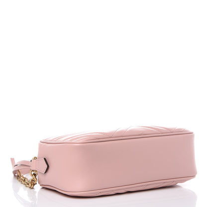 Gucci Calfskin Matelasse Small GG Marmont Chain Shoulder Bag Perfect Pink 4 of 10