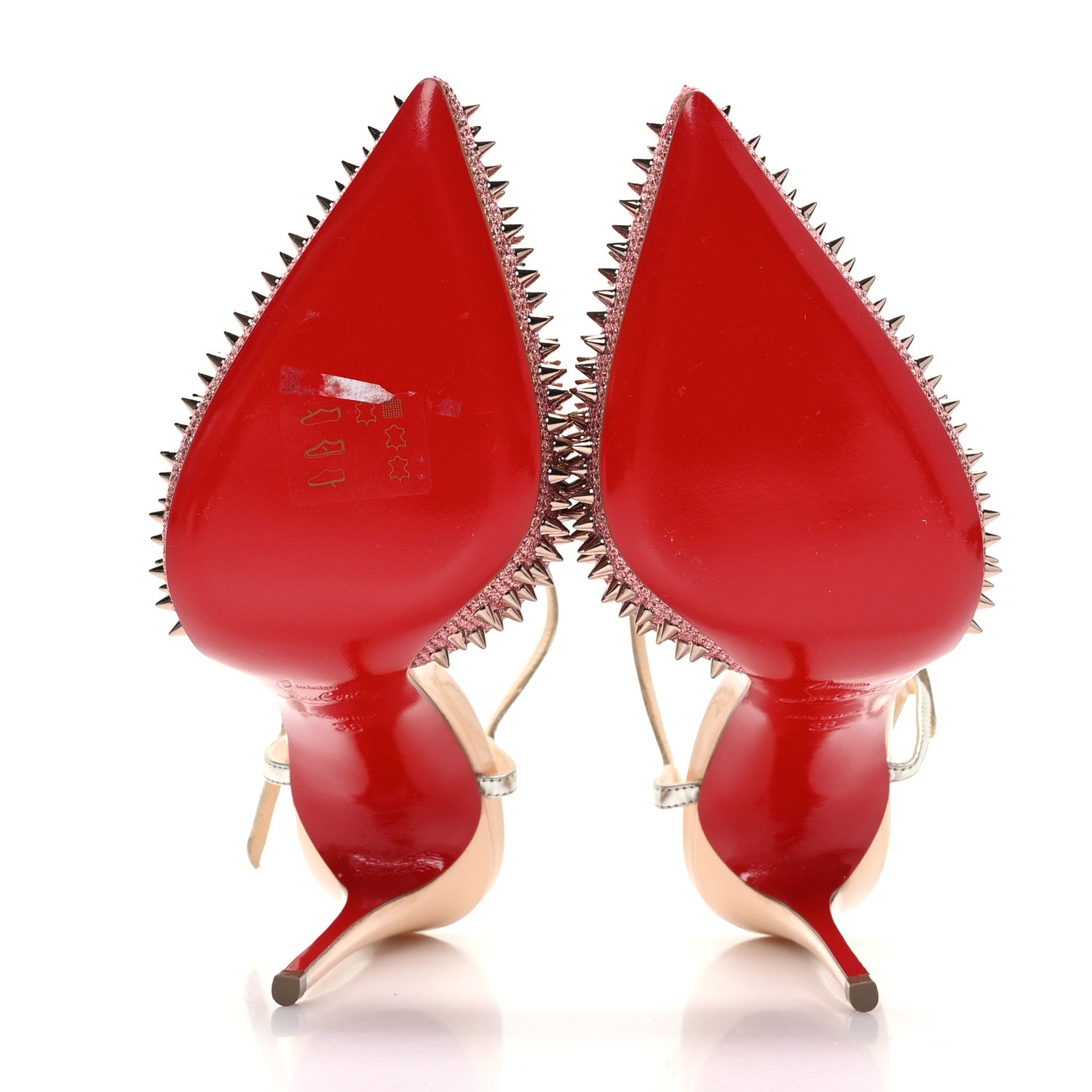 Christian Louboutin Metallic Baila Spike 100 Pumps 36 Poudre Bronze 5 of 7