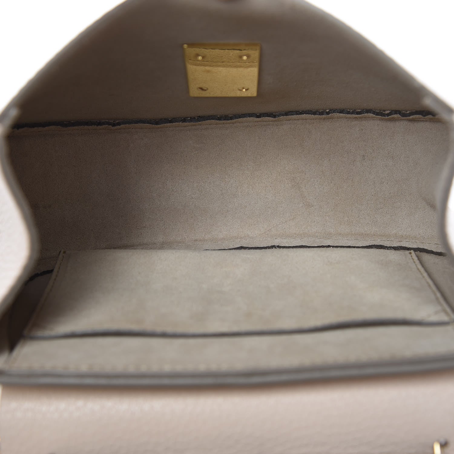 Chloe Grained Lambskin Mini Drew Shoulder Bag Abstract White 7 of 9
