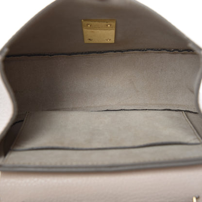 Chloe Grained Lambskin Mini Drew Shoulder Bag Abstract White 7 of 9