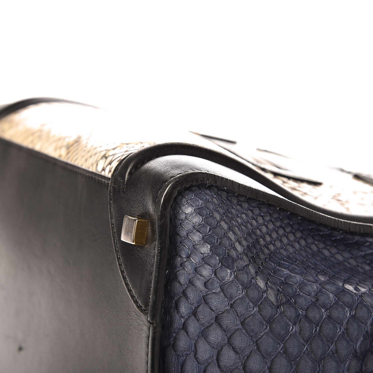 Celine Cobra Mini Luggage Black Navy Khaki 16 of 17